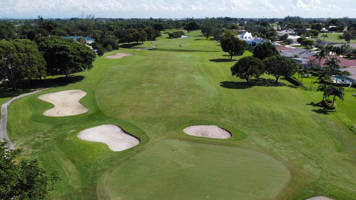Golf Course with Sand Traps
