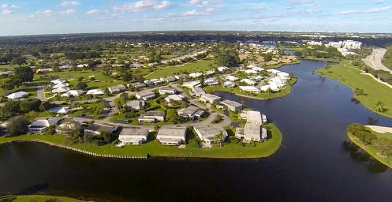 Golf Course with Lake Views