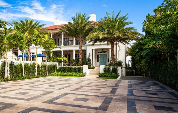 Palm Beach Large Format Paver Driveway
