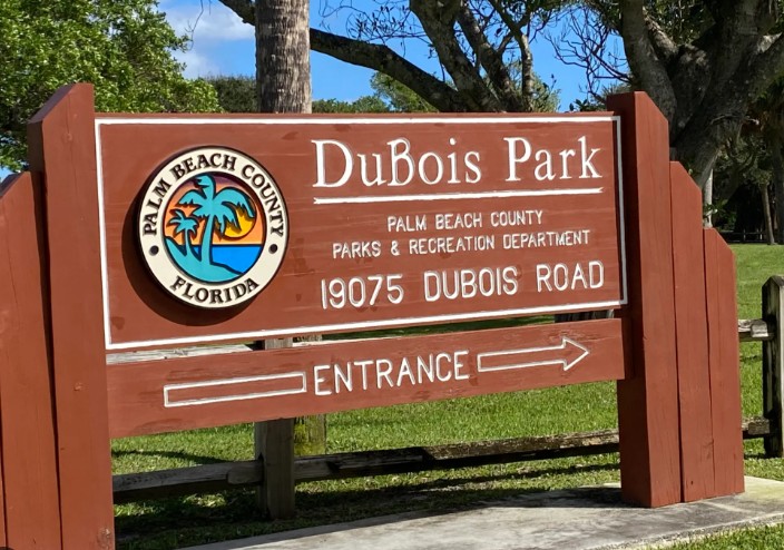 DuBois Park Entrance Sign