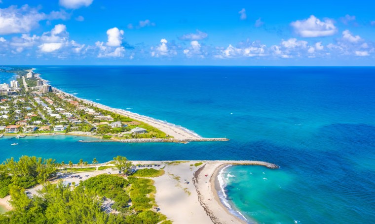 Jupiter Inlet Aerial View