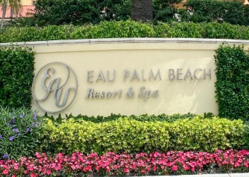 Eau Palm Beach Resort Sign