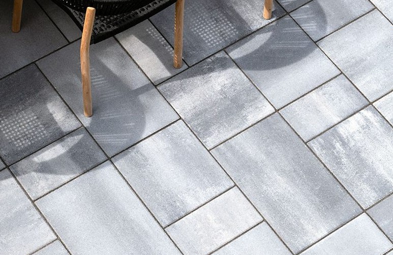 Decorative Paver Pattern Detail Close-up