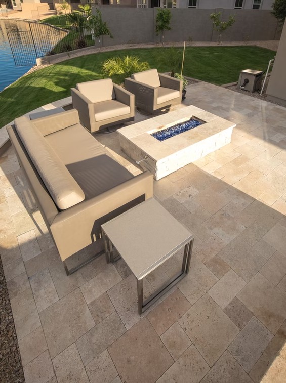 Contemporary Fire Pit Patio