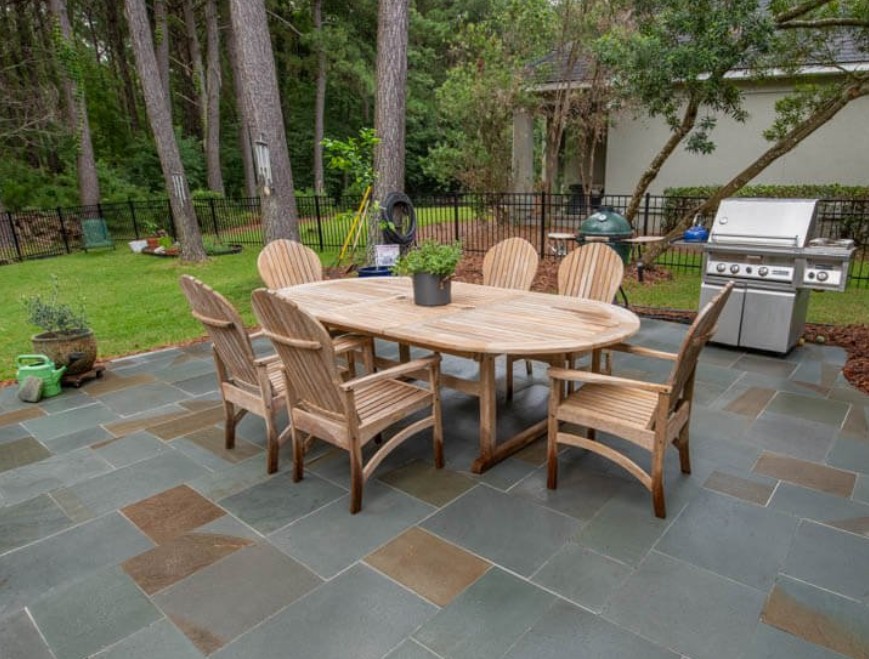 Natural Slate Outdoor Dining