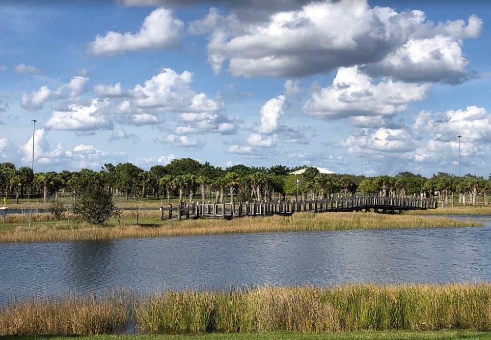Commons Park 19-Acre Lake with Boardwalk and Nature Preserve