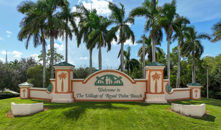 Welcome to The Village of Royal Palm Beach Entrance Sign