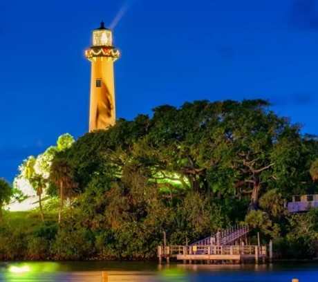 Jupiter Lighthouse at Night