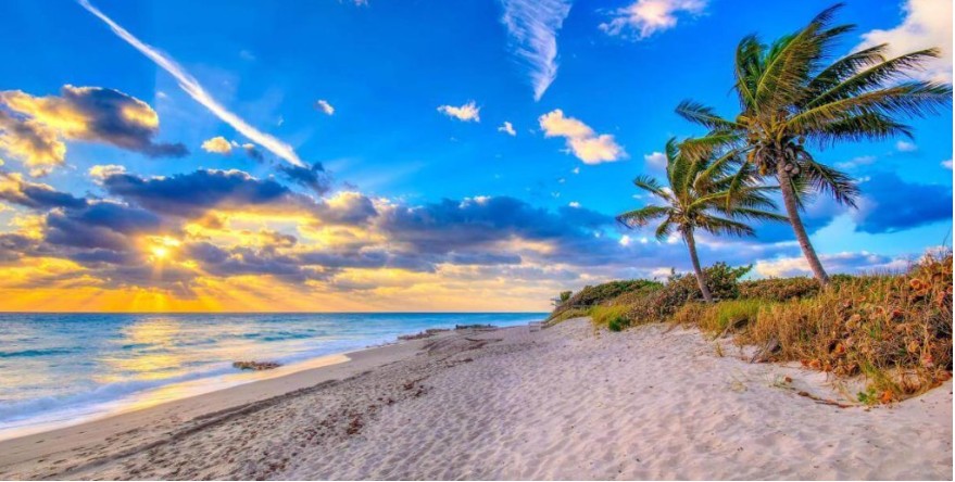 Tequesta Sandy Beach Sunset