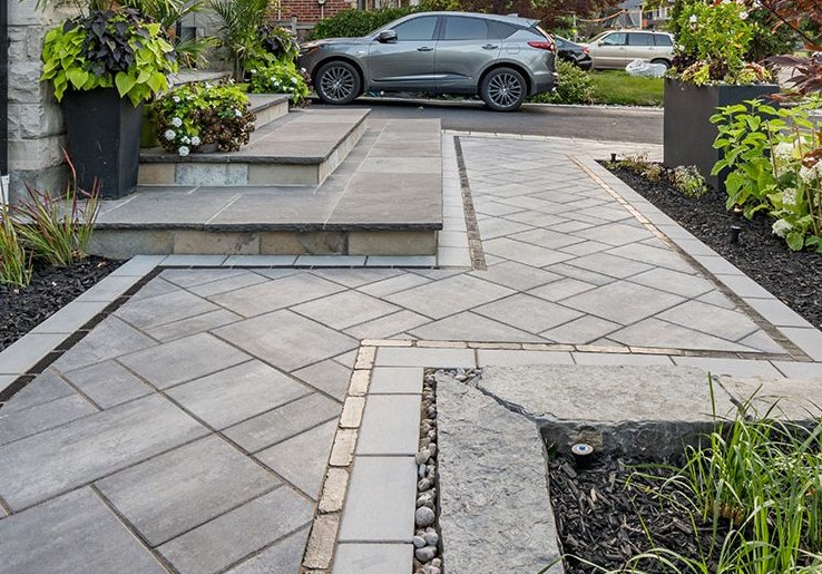 Front Entry Walkway with Steps