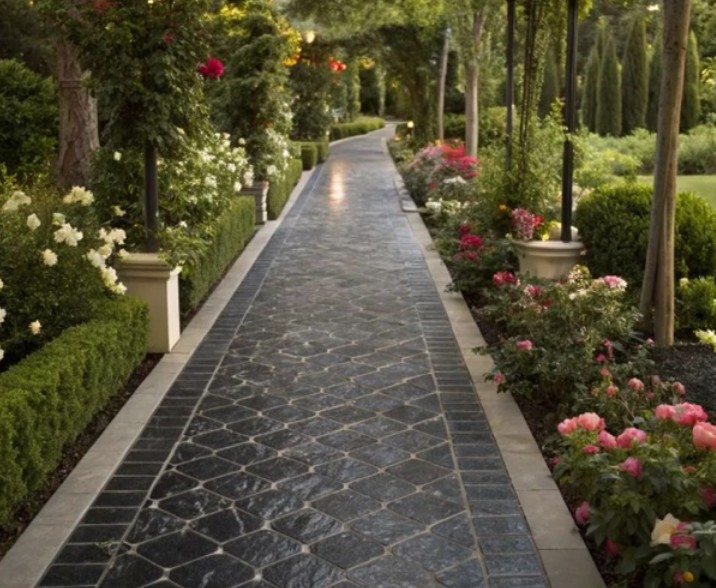 Formal Garden Walkway