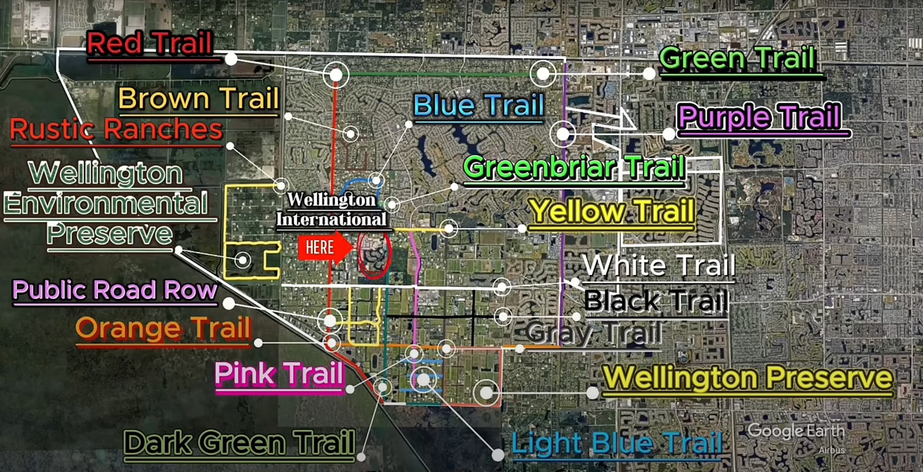 Wellington's 57-Mile Multi-Use Trail System Map